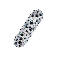 3D inflated balloon Slash Symbol/sign with rainbow  transparent glass and black sun smiley childrens pattern