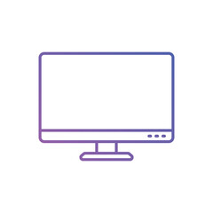 Glyph Gradient Hd Screen vector icon