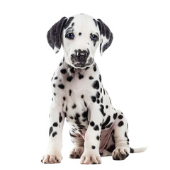 dalmatian puppy isolated on transparent background