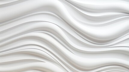 Abstract white waves on a white background