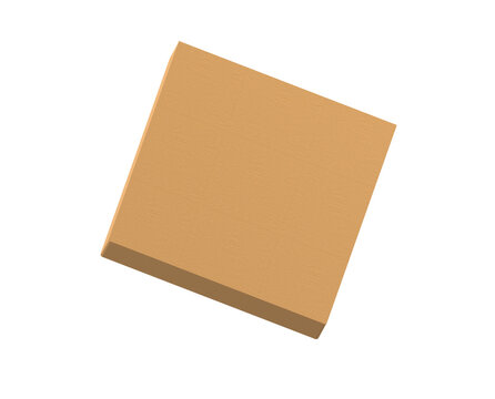 floating cardboard box packaging mockup