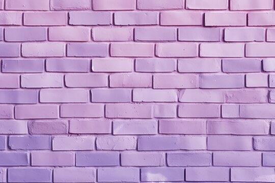The lilac brick wall makes a nice background for a photo, in the style of free brushwork