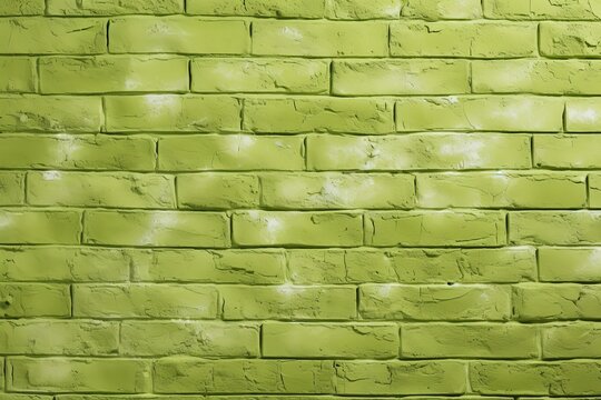 The olive brick wall makes a nice background for a photo, in the style of free brushwork