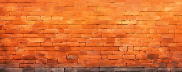 The orange brick wall makes a nice background for a photo, in the style of free brushwork