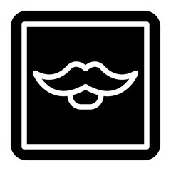 mustache glyph 