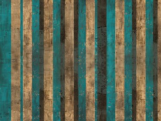 Turquoise strips and dark brown stripes wallpaper design