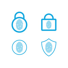 security fingerprint logo