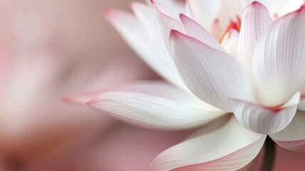 A delicate lotus in soft pink hues offers a symbol of grace and beauty for Vesak Day, inspiring serenity and contemplation.