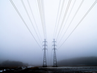 High voltage power line