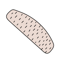 Nail file. Vector illustration in doodle style.