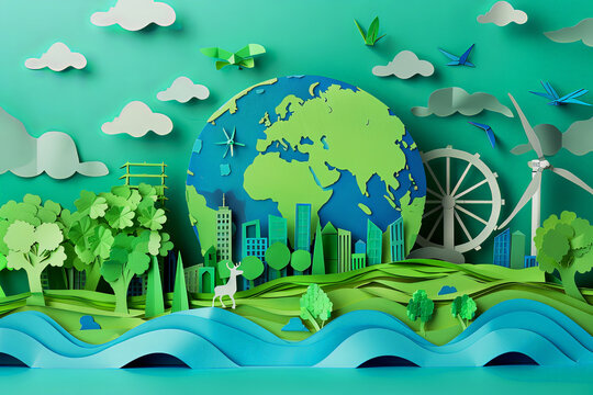 City with Sustainable development and responsible environmental