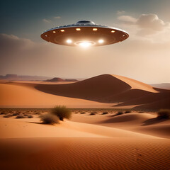 ufo in the desert