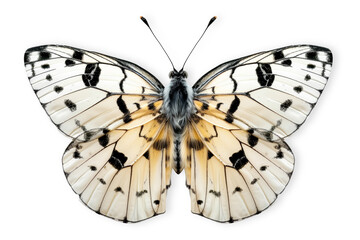 Beautiful Precis Octavia butterfly isolated on a white background with clipping path