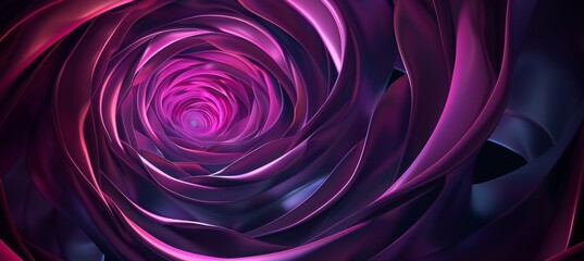 Abstract background with pink spiral in dark purple color. Modern wallpaper design for your...