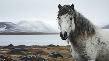 Horses that live in cold regions And have a strong and perfect body.