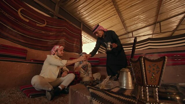 A Bedouin coffee Experience for Tourists