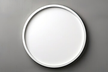 white oval frame