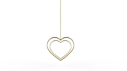 heart on white background