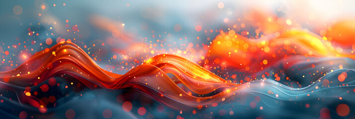 Captivating Digital Artwork A Detailed Creation,
A colorful wavy transparent fabric looking smoke background for web banners and facebook covers
 - obrazy, fototapety, plakaty
