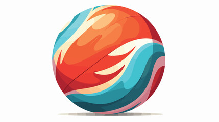 Fototapeta na wymiar Volleyball ball vector icon Flat vector isolated on white