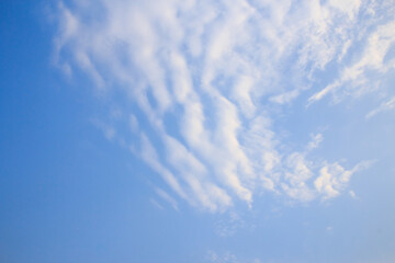 Blue sky and clouds.