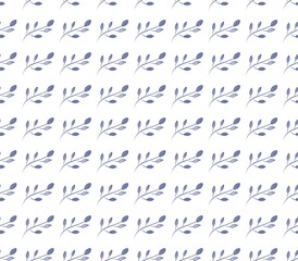 Vintage blue floral Handwritten Letter on White Paper Texture with Calligraphy and Seamless Pattern Design