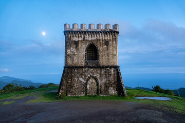 Castelo Branco tower viewpoint on Sao Miguel island, Azores, Portugal