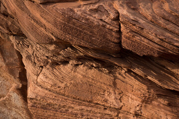 Nahaufnahme des rötlichen Schiefers im Grand Canyon