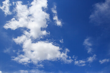 Obraz premium Blue sky and white clouds