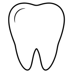 Tooth Pattern on a White Background