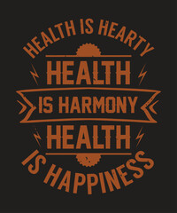 Fototapeta na wymiar Health is hearty health is harmony