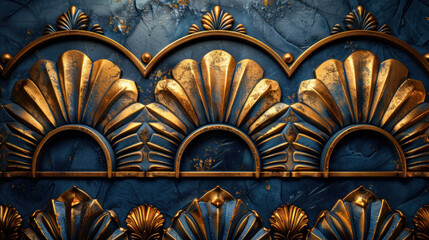 Create a visually stunning look with metallics, geometry, and Art Deco motifs.