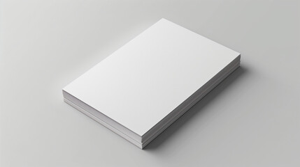 blank book cover, Blank A4 photorealistic Flyer single Page mockup , Blank Square Brochure Mockup, magazine brochure Catalog mockup, rendering design, on light grey background,