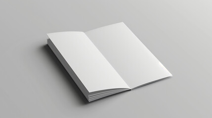 blank book, A4 photorealistic Flyer single Page mockup , Blank Square Brouchure Mockup, magazine brochure Catalog mockup, rendering design, brochure mockup on light grey background