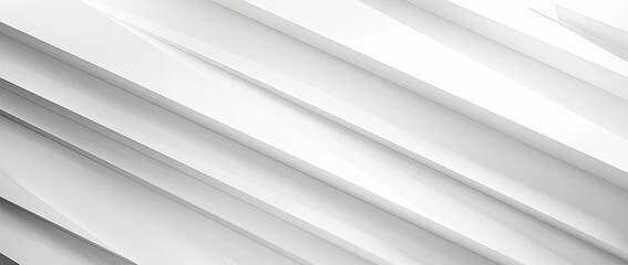 Obraz premium Abstract white background with diagonal lines and shadows