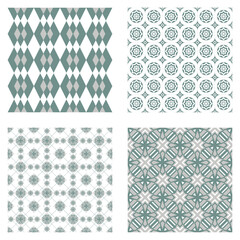 Fototapeta premium set of seamless patterns, set Islamic pattern