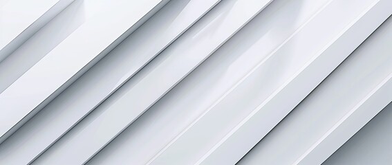 Fototapeta premium Abstract white background with diagonal lines and shadows