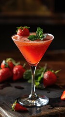 A cool, delicious alcoholic cocktail is particularly refreshing in the middle of summer. Generative AI