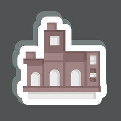 Sticker La Boca Argentina. related to Argentina symbol. simple design editable. simple illustration