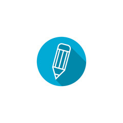  Pencil icon isolated on transparent background
