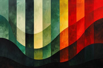 a colorful lines in different colors - obrazy, fototapety, plakaty