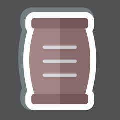 Sticker Cement. related to Building Material symbol. simple design editable. simple illustration