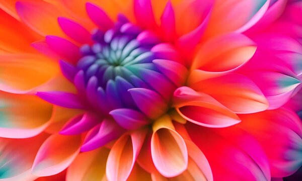 macro close-up photography of vibrant color flower as a creative abstract background 4K Video