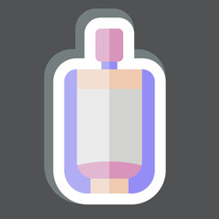 Sticker Urinal. related to Bathroom symbol. simple design editable. simple illustration