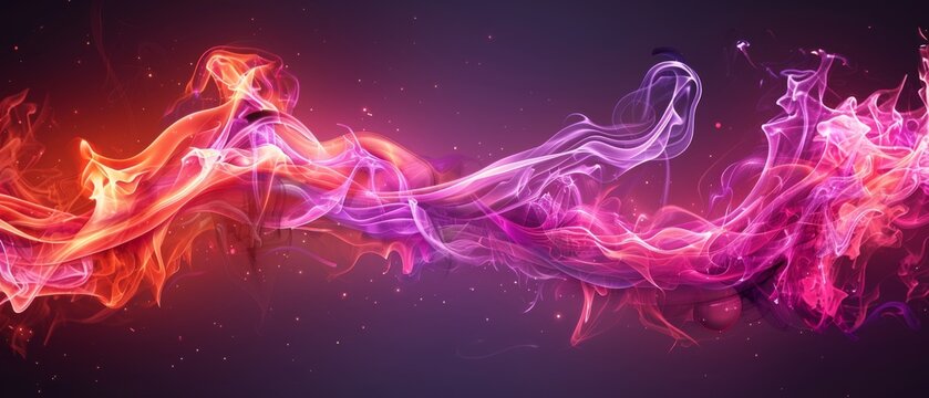  A pink and purple abstract background with a black border and a red and pink swirl on the right side of the image