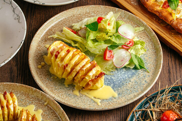 Food from the restaurant for the menu