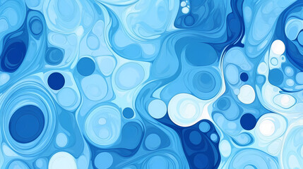 Wavy and swirl brush strokes seamless pattern