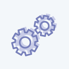 Icon Teamwork. suitable for Startup symbol. two tone style. simple design editable. design template vector. simple illustration