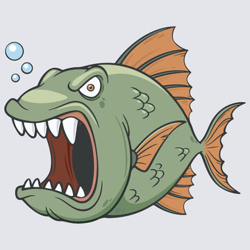 Fish, Jumping, Vector, Seafood, Side View
