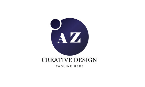 AZ letter logo design for business